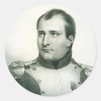 Adesivo Redondo Napoleão Bonaparte