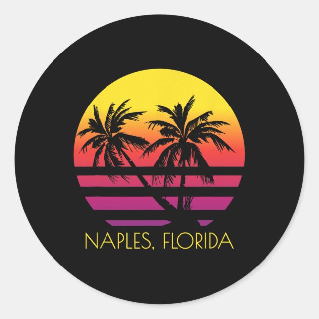 Adesivo Redondo Nápoles Flórida (Frente)