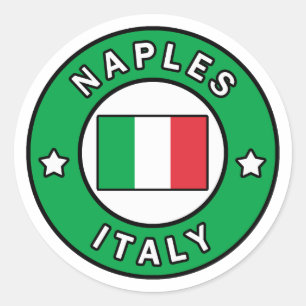 Adesivo Redondo Nápoles Italia