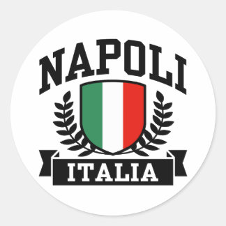 Adesivo Redondo Napoli Itália