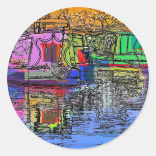 ADESIVO REDONDO NARROWBOATS