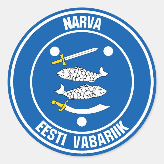 Adesivo Redondo Narva Round Emblem (Frente)