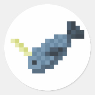 Adesivo Redondo Narwhal Sticker