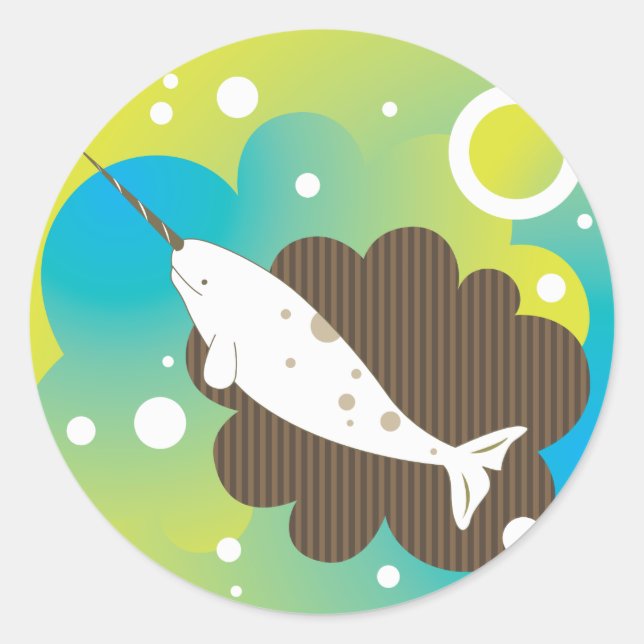 Adesivo Redondo Narwham Dream Sticker (Frente)