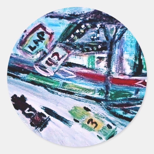 ADESIVO REDONDO NASCAR (Frente)