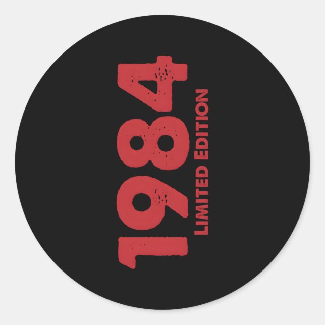 Adesivo Redondo nascer 38 Em 1984 (Frente)