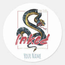 Nascer A Ser Inked Tatto Design Vintage Cobra