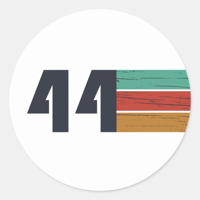 Adesivo Redondo nascer de aniversário de 1944 (Frente)