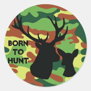 Adesivo Redondo Nascer para Caçador de Cores do Exército de Hunt D