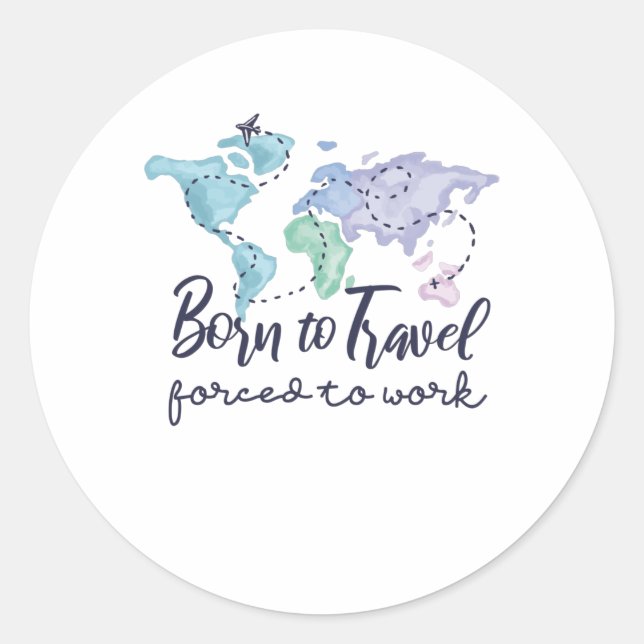 Adesivo Redondo Nascer para Viagem (Frente)