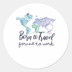 Adesivo Redondo Nascer para Viagem