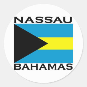 Adesivo Redondo Nassau, Bahamas