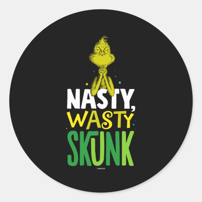 Adesivo Redondo Nasty Wasty Skunk  (Frente)