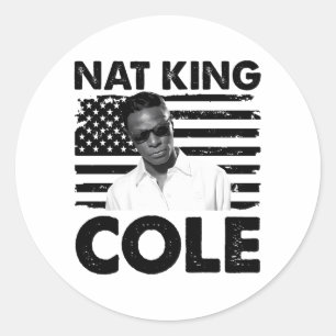 Adesivo Redondo Nat King Cole