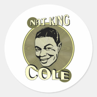 Adesivo Redondo Nat King Cole