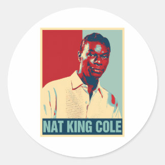 Adesivo Redondo Nat King Cole