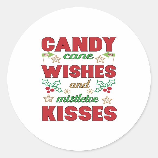 Adesivo Redondo Natal (Frente)