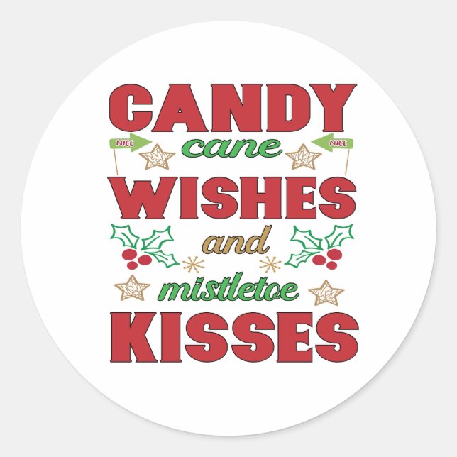 Adesivo Redondo Natal (Frente)