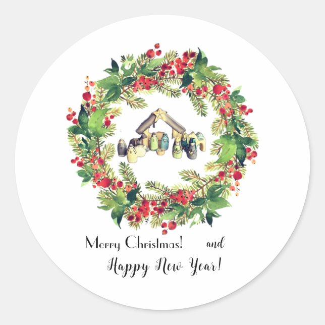 Adesivo Redondo Natal! (Frente)