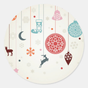 Adesivo Redondo Natal