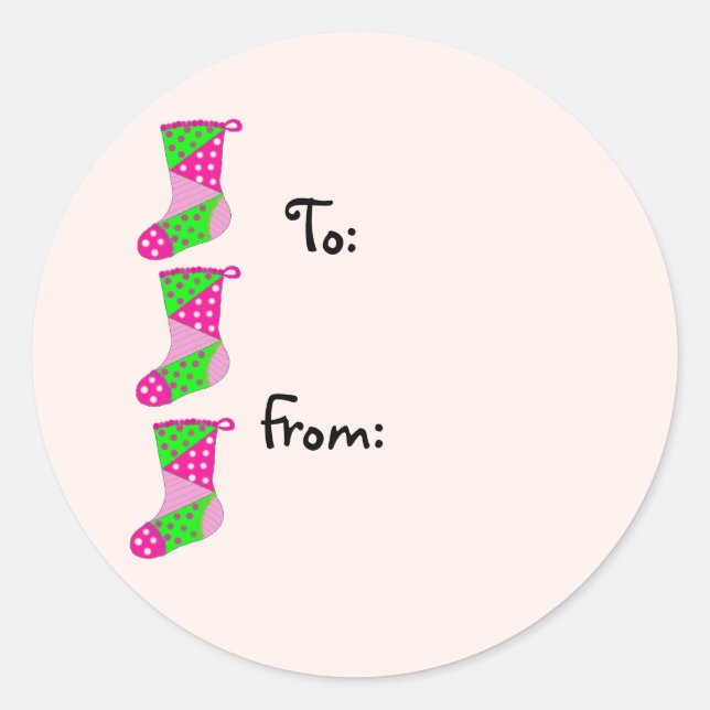 Adesivo Redondo Natal bonito de Patches (Frente)