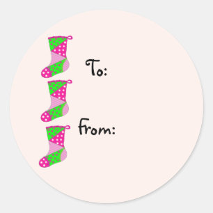 Adesivo Redondo Natal bonito de Patches