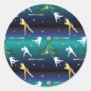 Adesivo Redondo Natal de Beball Girls