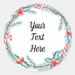 Adesivo Redondo Natal de Keepape Personalizado