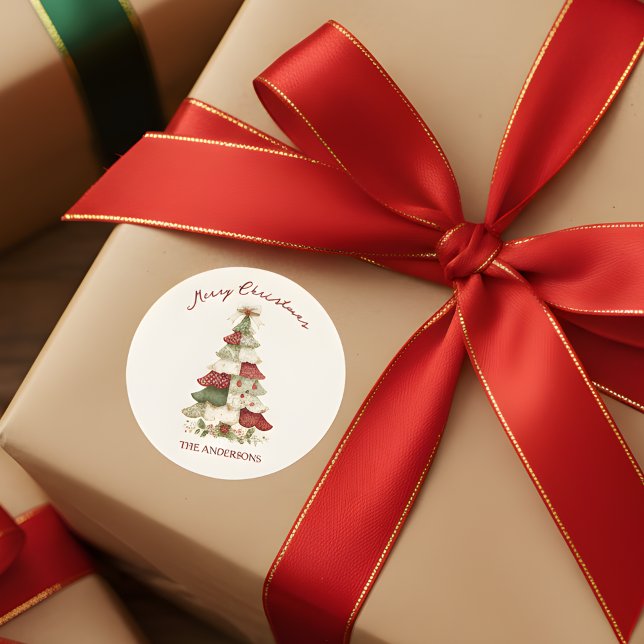 Adesivo Redondo Natal de Patches (Criador carregado)