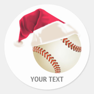 Adesivo Redondo Natal do basebol