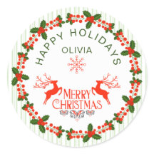 Natal do feriado de feriado verde branco