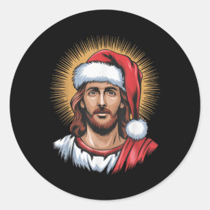 Adesivo Redondo Natal e Jesus Nós Vimos Aquela Piada de Natal Dive