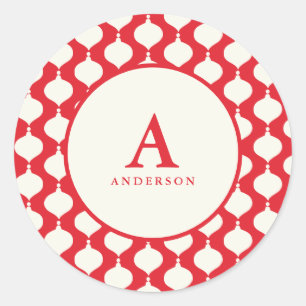 Adesivo Redondo Natal elegante