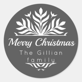 Adesivo Redondo natal elegante