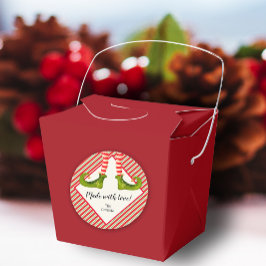 Adesivo Redondo Natal Elf - Bens Homemade Feriados de Férias Peque