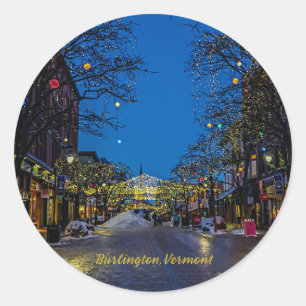 Adesivo Redondo Natal em Burlington, Vermont