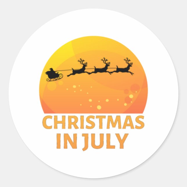 ADESIVO REDONDO NATAL EM JULHO (Frente)