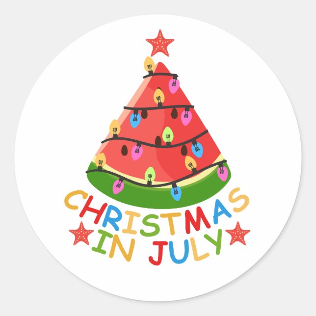 ADESIVO REDONDO NATAL EM JULHO (Frente)
