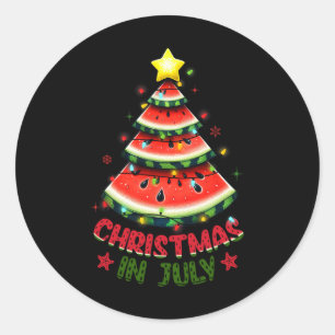 Adesivo Redondo Natal Em Julho Camisas Mulheres Homens Crianças Me