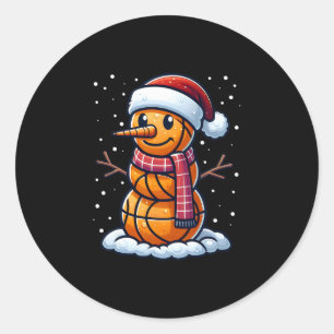 Adesivo Redondo Natal engraçado Sketll Boneco de neve Papai Noel S