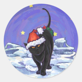 Adesivo Redondo Natal estrelado