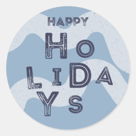 Adesivo Redondo Natal,Feriados,Natal Moderno,Feriados,Estação,C9