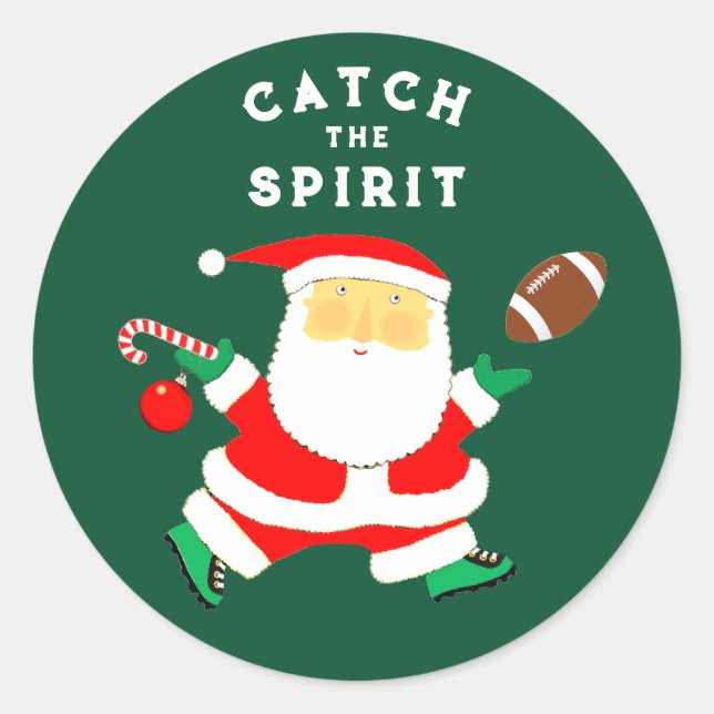 Adesivo Redondo Natal Futebol (Frente)