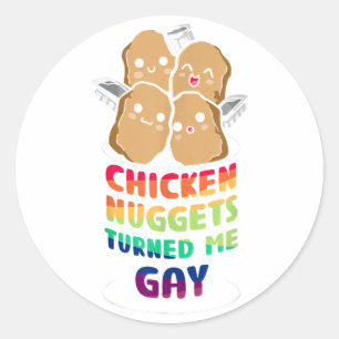 Adesivo Redondo Natal Gay Ho Homo Gay Engraçado LGBTQ Natal