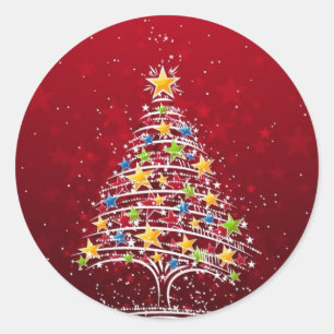 Adesivo Redondo Natal glamoroso