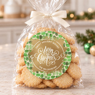 Adesivo Redondo Natal Homemade Holiday Baking