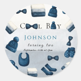 Adesivo Redondo natal, inverno aconchegante, fazendo dois