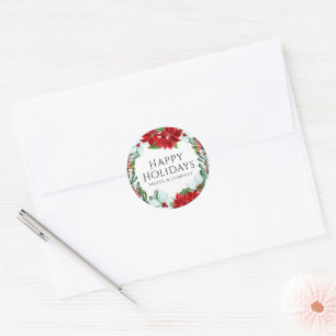 Adesivo Redondo Natal moderno das empresas do Partido Holiday