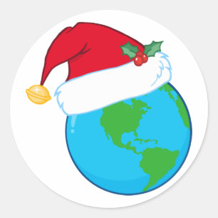 Adesivo Redondo Natal mundial