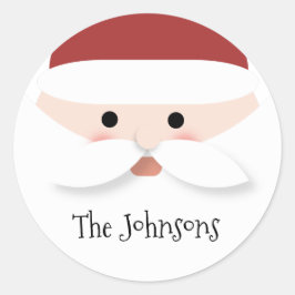 Adesivo Redondo Natal Papai Noel